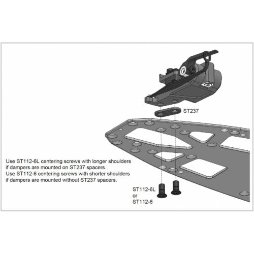 1mm Damper Spacer for Steel Chassis (4)