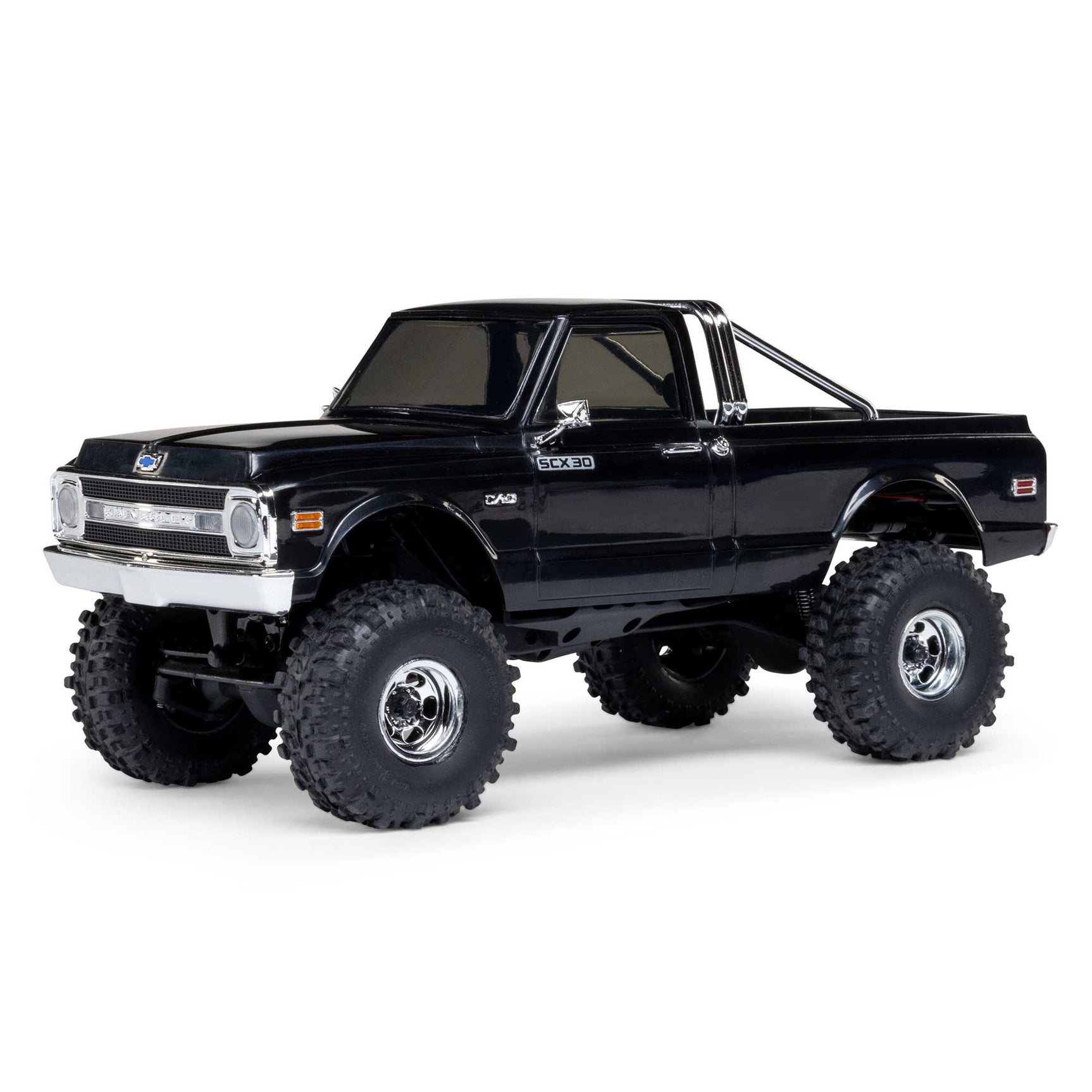 AXI-2260T2 AXI-2260T2 SCX30 Chevrolet K10 1/30 4X4 Crawler RTR Combo, Black