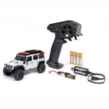 SCX30 Jeep Wrangler JLU 1/30 4X4 Crawler RTR Combo, White