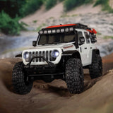 SCX30 Jeep Wrangler JLU 1/30 4X4 Crawler RTR Combo, White