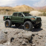 SCX30 Toyota Tacoma TRD Pro 4X4 Brushed 1/30 Rock Crawler RTR Combo, Green