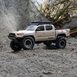 SCX30 Toyota Tacoma TRD Pro 4X4 Brushed 1/30 Rock Crawler RTR Combo, Brown