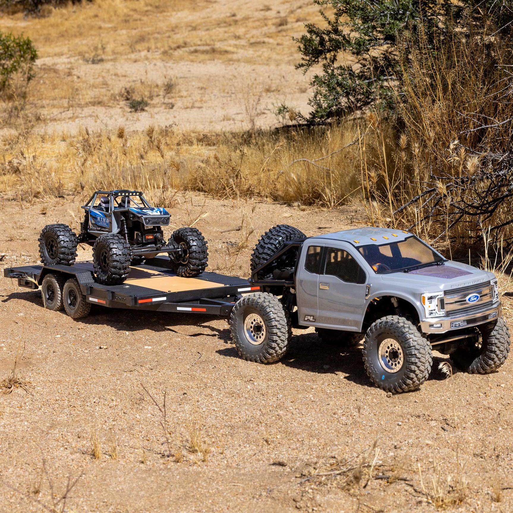 SCX10 Flat Bed Vehicle Trailer