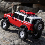 SCX24 Ford Bronco 4X4 1/24 Crawler RTR Combo, Red