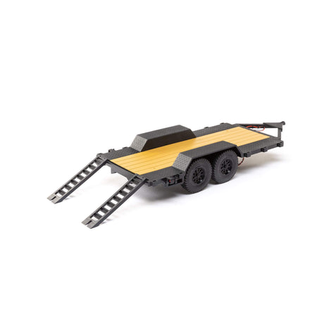 AXI00009 AXI00009 SCX24 1/24 Scale Flat Bed Vehicle Trailer w/ Lights