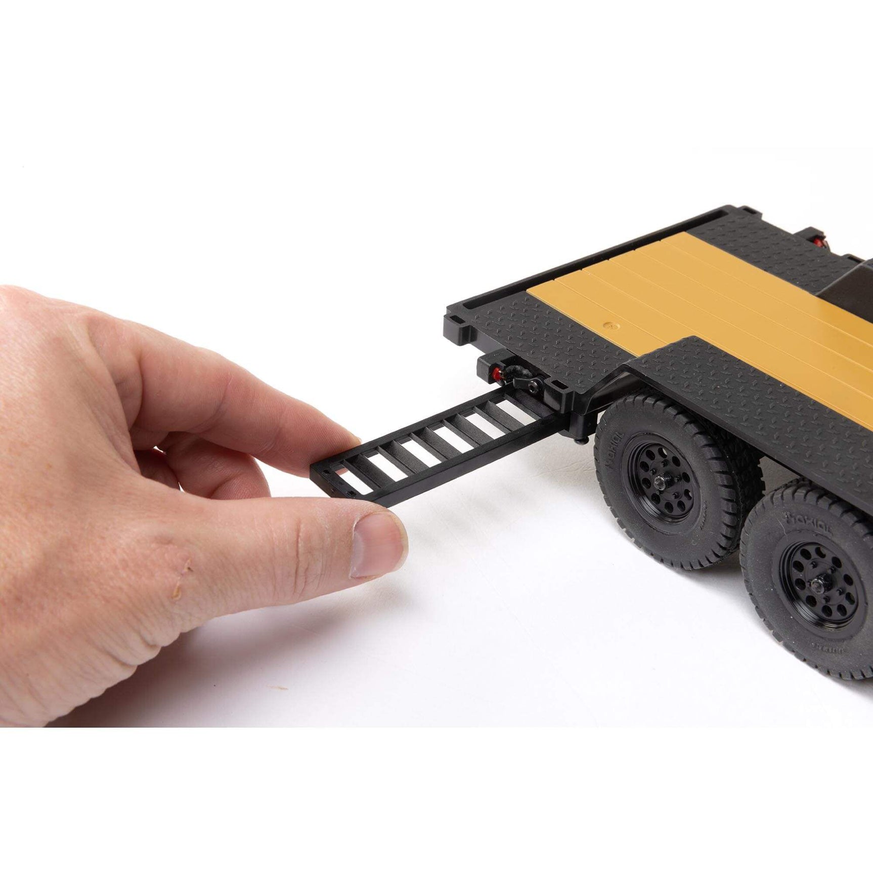 SCX24 1/24 Scale Flat Bed Vehicle Trailer w/ Lights