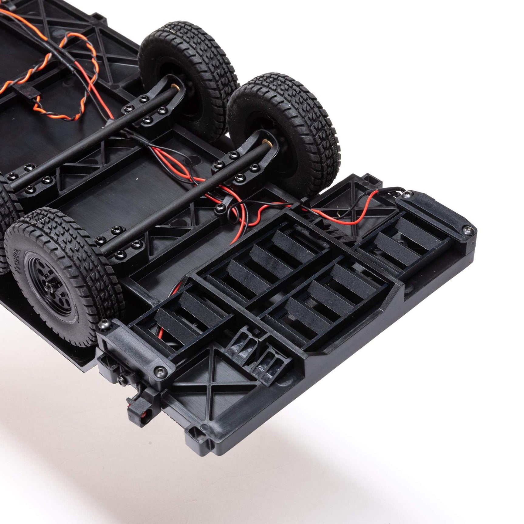 SCX24 1/24 Scale Flat Bed Vehicle Trailer w/ Lights