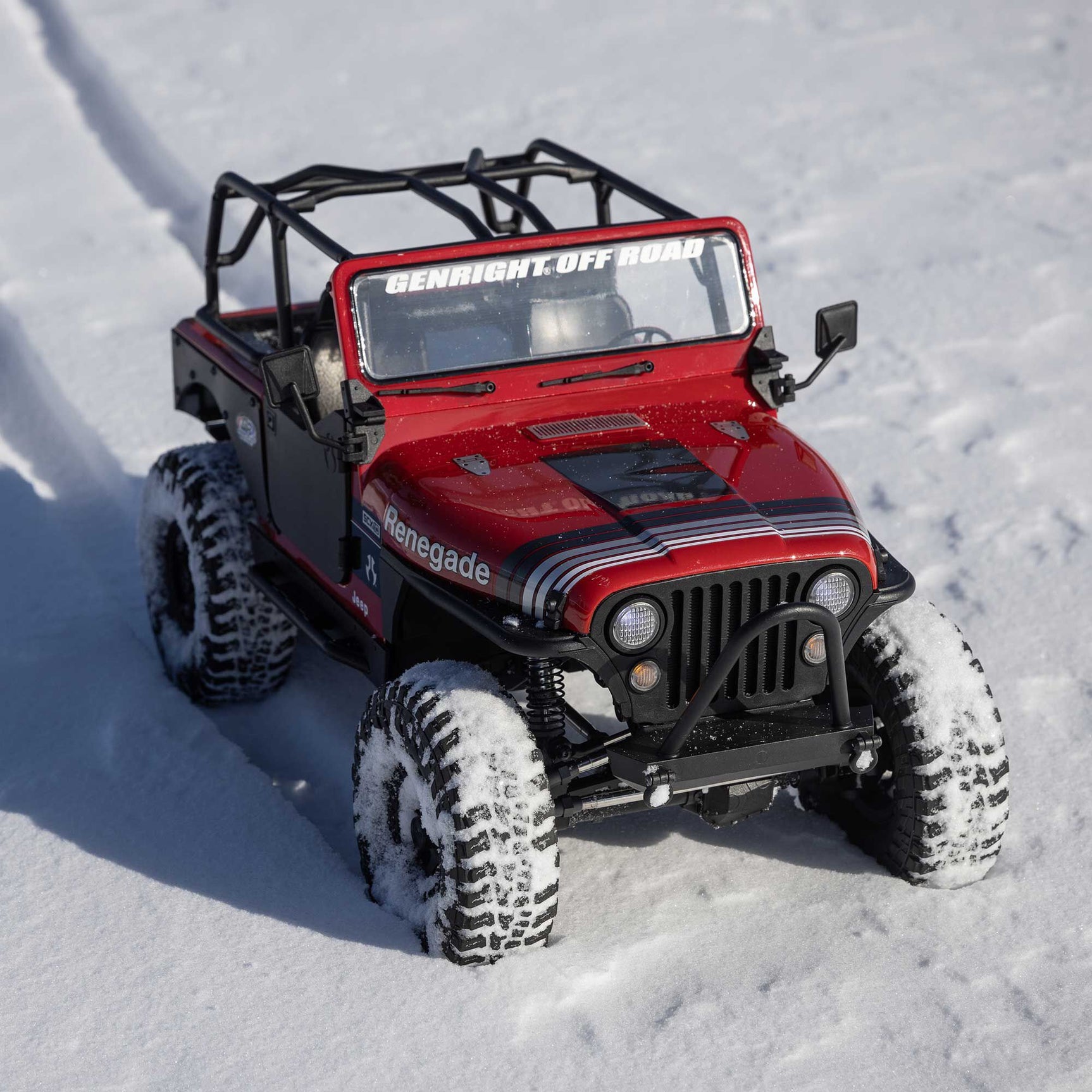 SCX10 III 1/10 4X4 Crawler, Jeep CJ-7, Red