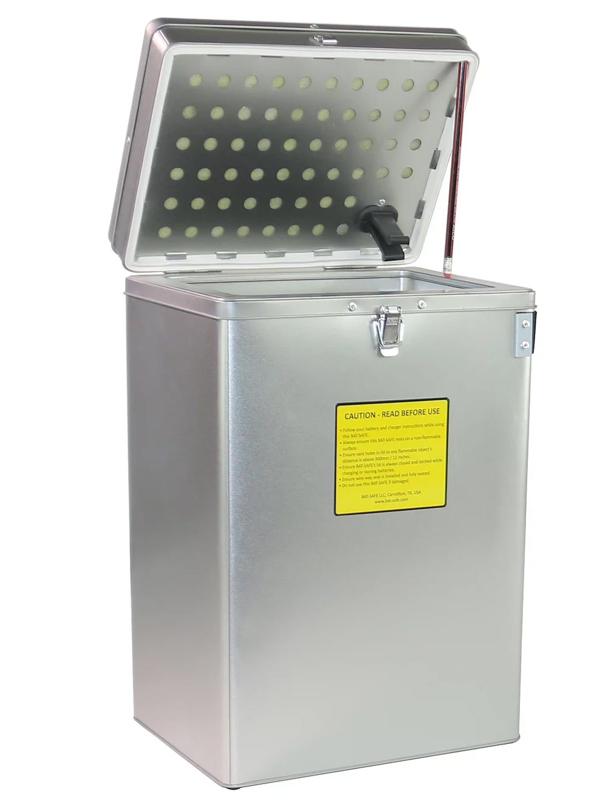 XL LiPo Battery Charging Safe Box, Un-Painted