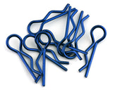 BDYBC-88BL BC-88BL Body Clips, 1/8 Scale (8), Blue