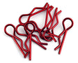 BDYBC-88R BC-88R Body Clips, 1/8 Scale (8), Red