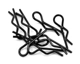 BDYBC-8BK BC-8BK Body Clips, 1/10 scale (8), Black