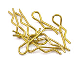 BDYBC-8GO BC-8GO Body Clips, 1/10 scale (8), Gold