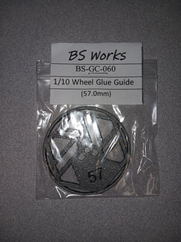 BS Works BS-GC-060 1/10 Touring Car Wheel Glue Guide, 57.0mm