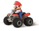 CCN400020 400020 Nintendo Mario Kart 1/40 Scale Micro RC Car RTR, Mario Quad