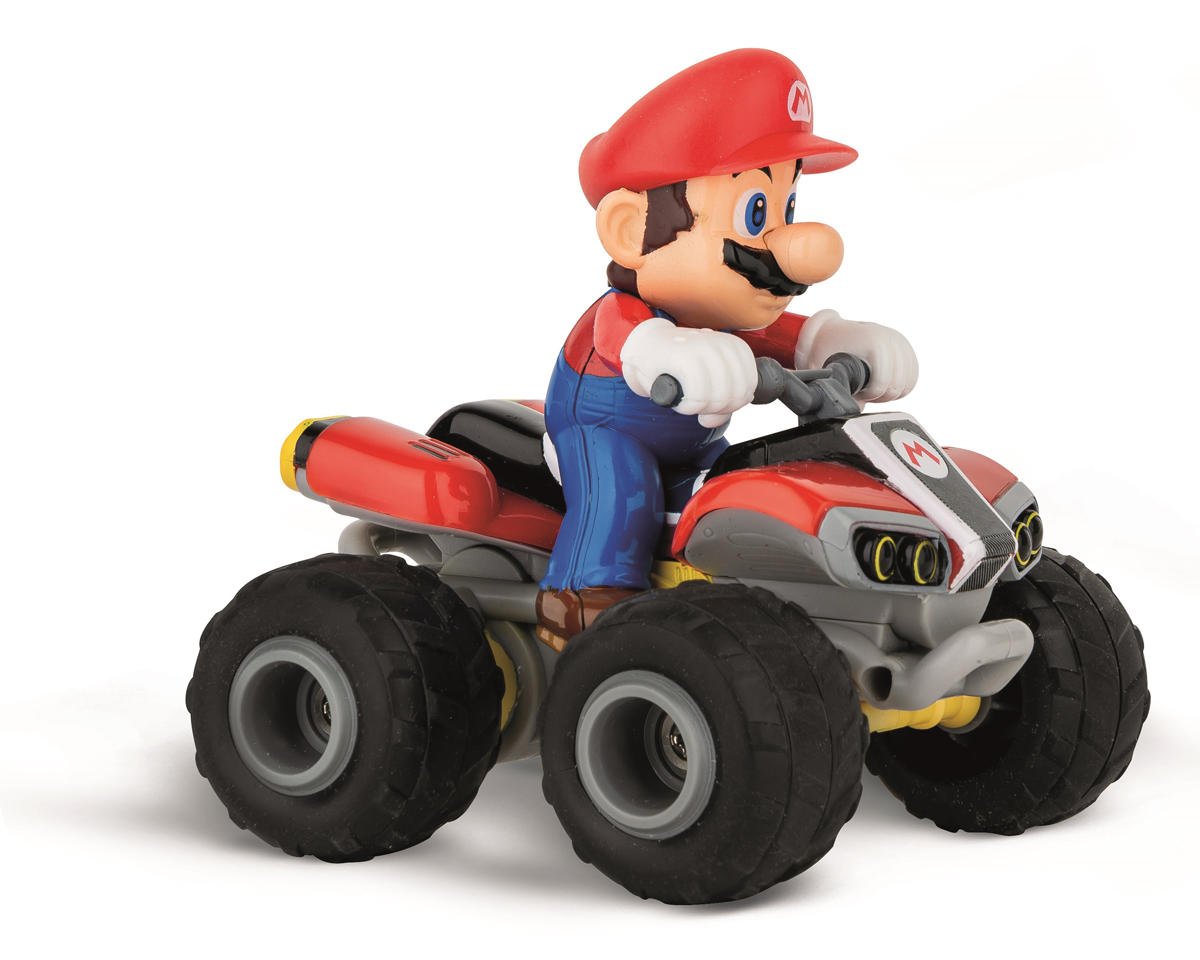 Nintendo Mario Kart 1/40 Scale Micro RC Car RTR, Mario Quad