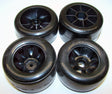 CLN23201 23201 Track Magnets RT1 Pre-Glued Tires, F1 Wheel, USED/BLEM