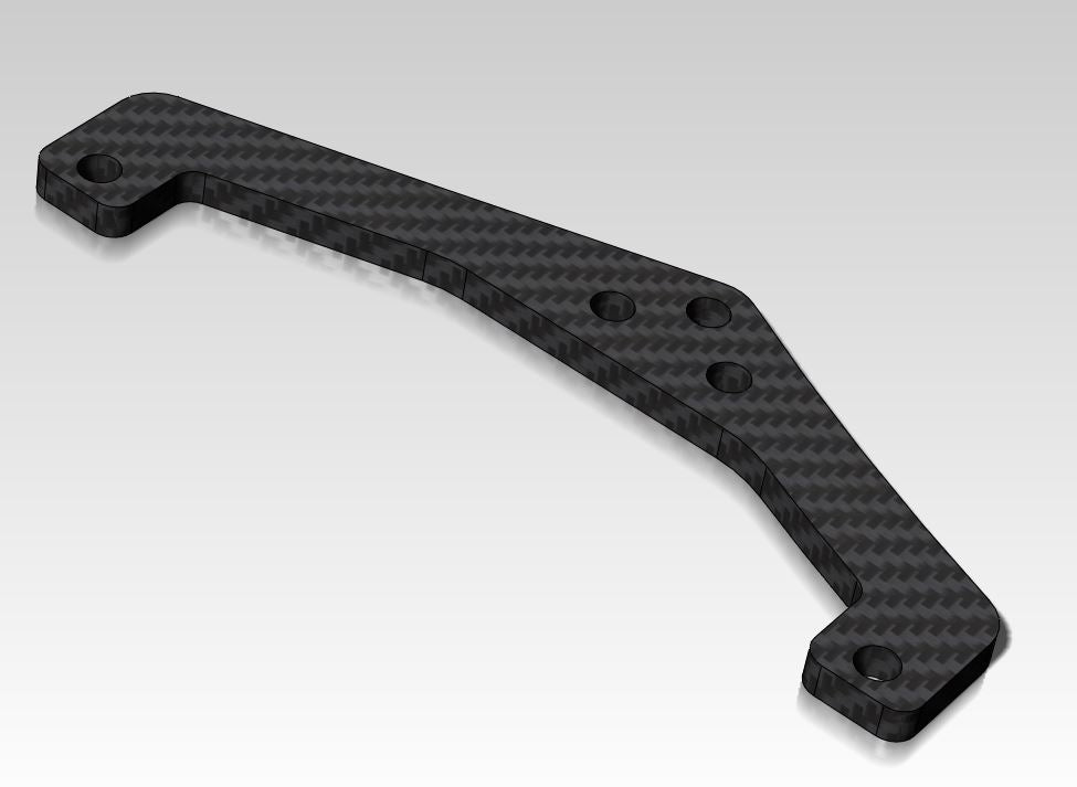 CLN3365 CLN3365 CK25 Rear Top Plate, 2.5mm, Carbon Fiber