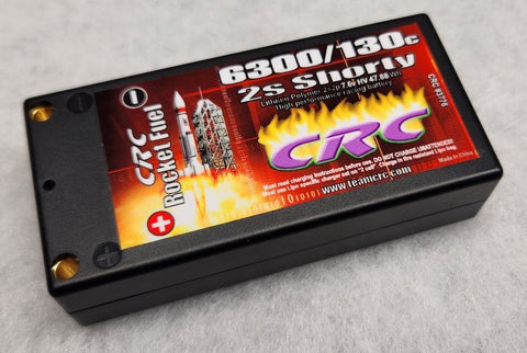 CRC 3776 Rocket Fuel Shorty 7.6v 2S LiPo Battery, 6300mAh 130C