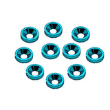 CRCCR302 CR302 Alloy M4 Washers, Countersunk, Blue