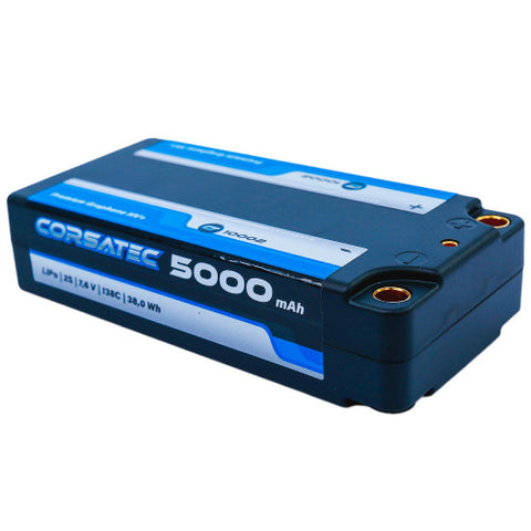 Corsatec CT10002 Graphene HV+ Shorty 7.6v 2S LiPo Battery, 5000mAh 138C