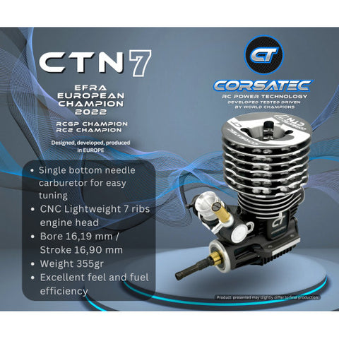 Corsatec CT50001 Corsatec Pro Spec 7P 1/8 Buggy/Truggy Nitro Engine