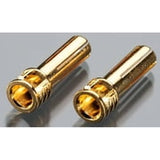 Male Bullet Connector, 5mm/21mm, Gold