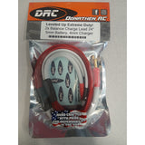 DRC2SBCL24-4MM-RED 2SBCL24-4MM-RED 2S Balance Charge Lead, 5mm Battery / 4mm Charger, Red
