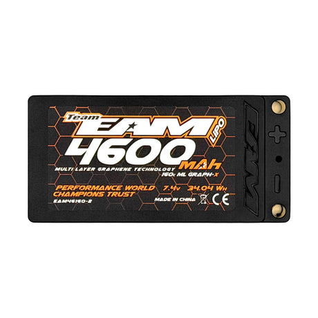 EAM46160-2 46160-2 Multi Layer Graph-X 7.4v 2S Lipo Battery, LCG Shorty,4600mAh 160C