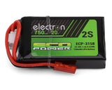ECP-3158 ECP-3158 EcoPower Electron 2S LiPo Battery w/ JST Connector, 750mAh 20C, ECP-3158