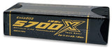 EXA3202 3202 Exalt X-Rated 7.4v 2S LiPo Battery, Shorty, 5700mAh 135c
