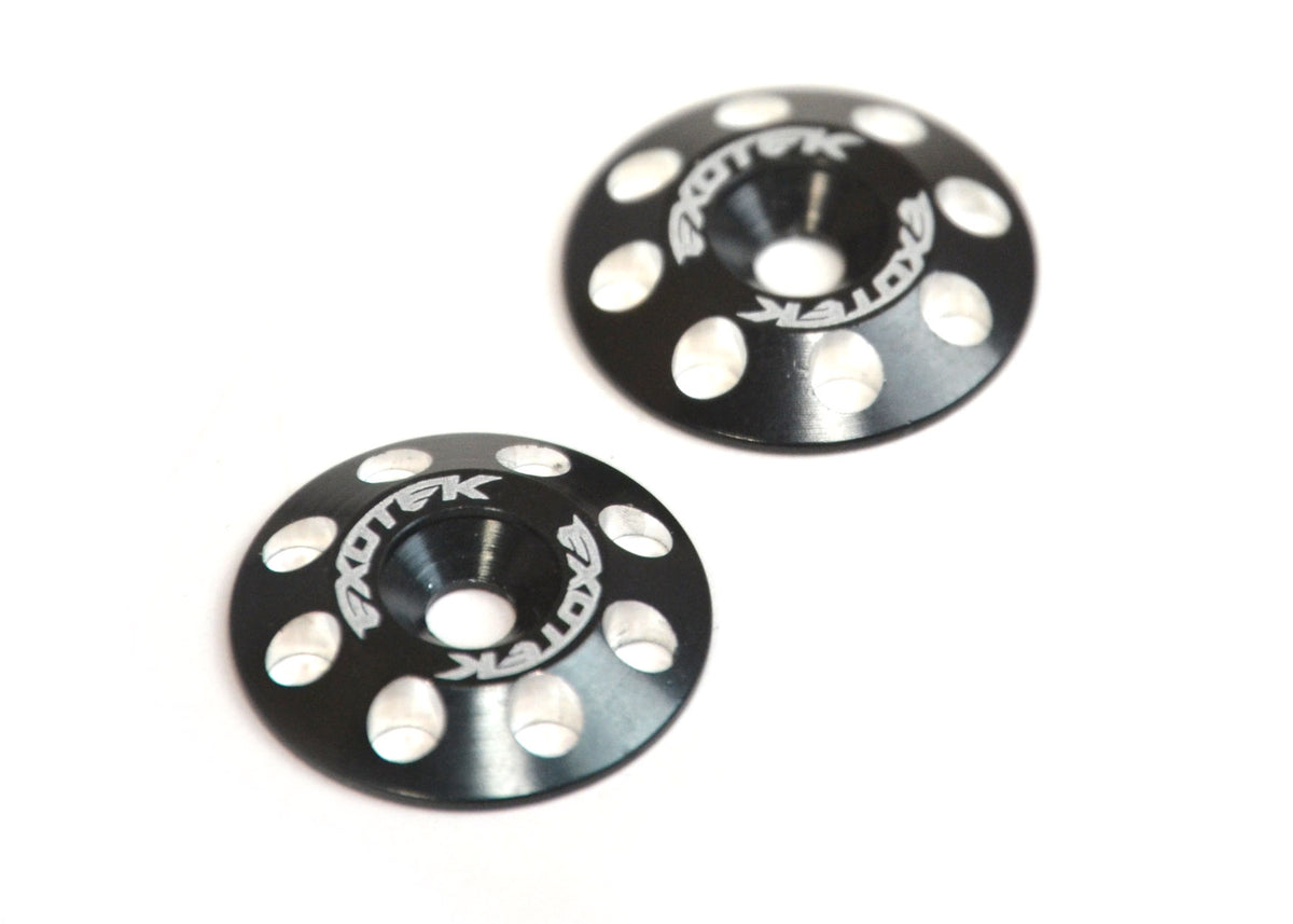 EXO1678BLK 1678BLK Flite Wing Aluminum Buttons V2, Black