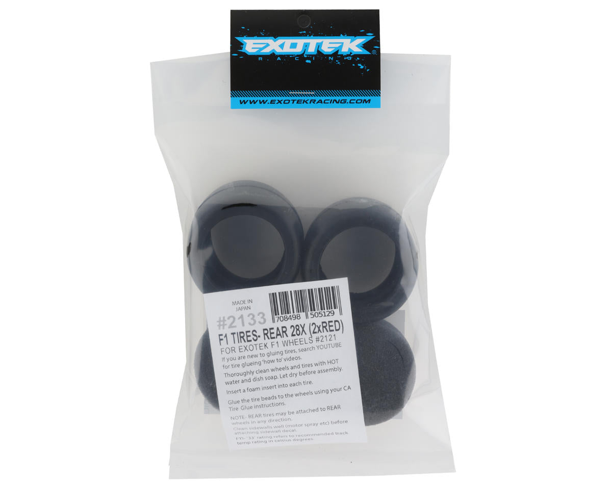 F1 Rear Rubber Tires, Super Soft (2)