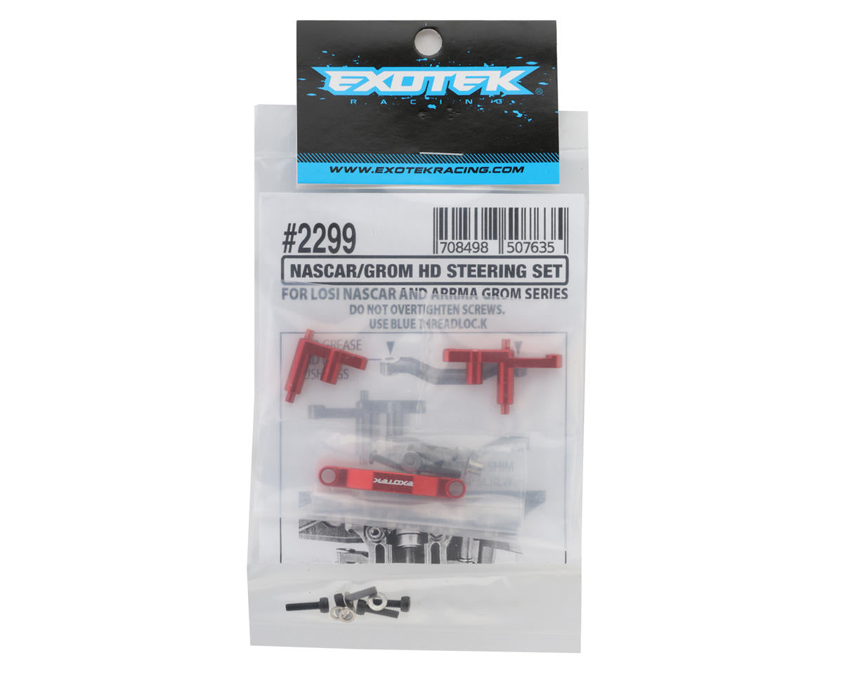 Losi NASCAR HD Aluminum Steering Bellcrank Set, Red