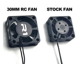 Losi NASCAR Aluminum 30mm Fan Mount, Red