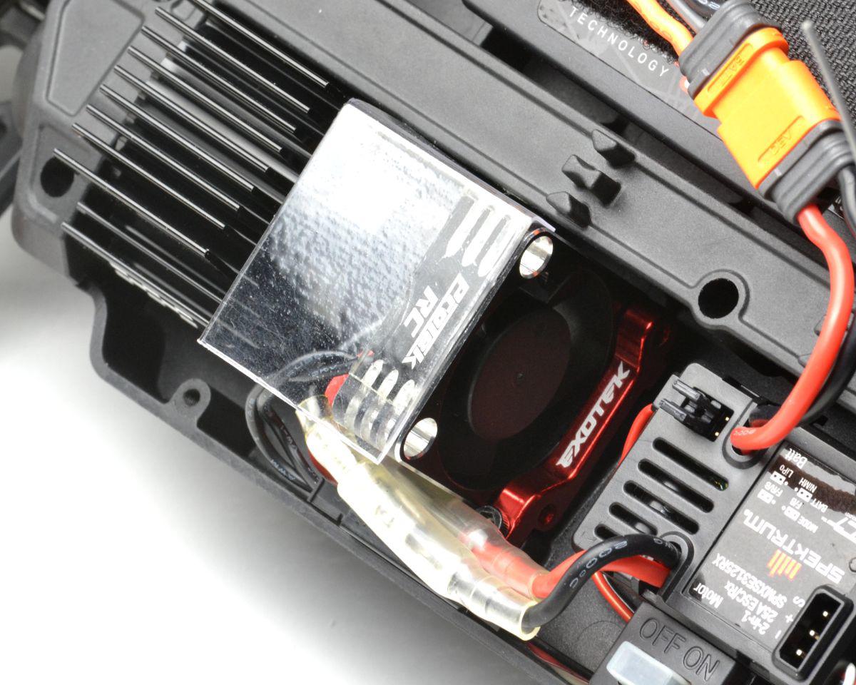 Losi NASCAR Aluminum 30mm Fan Mount, Red
