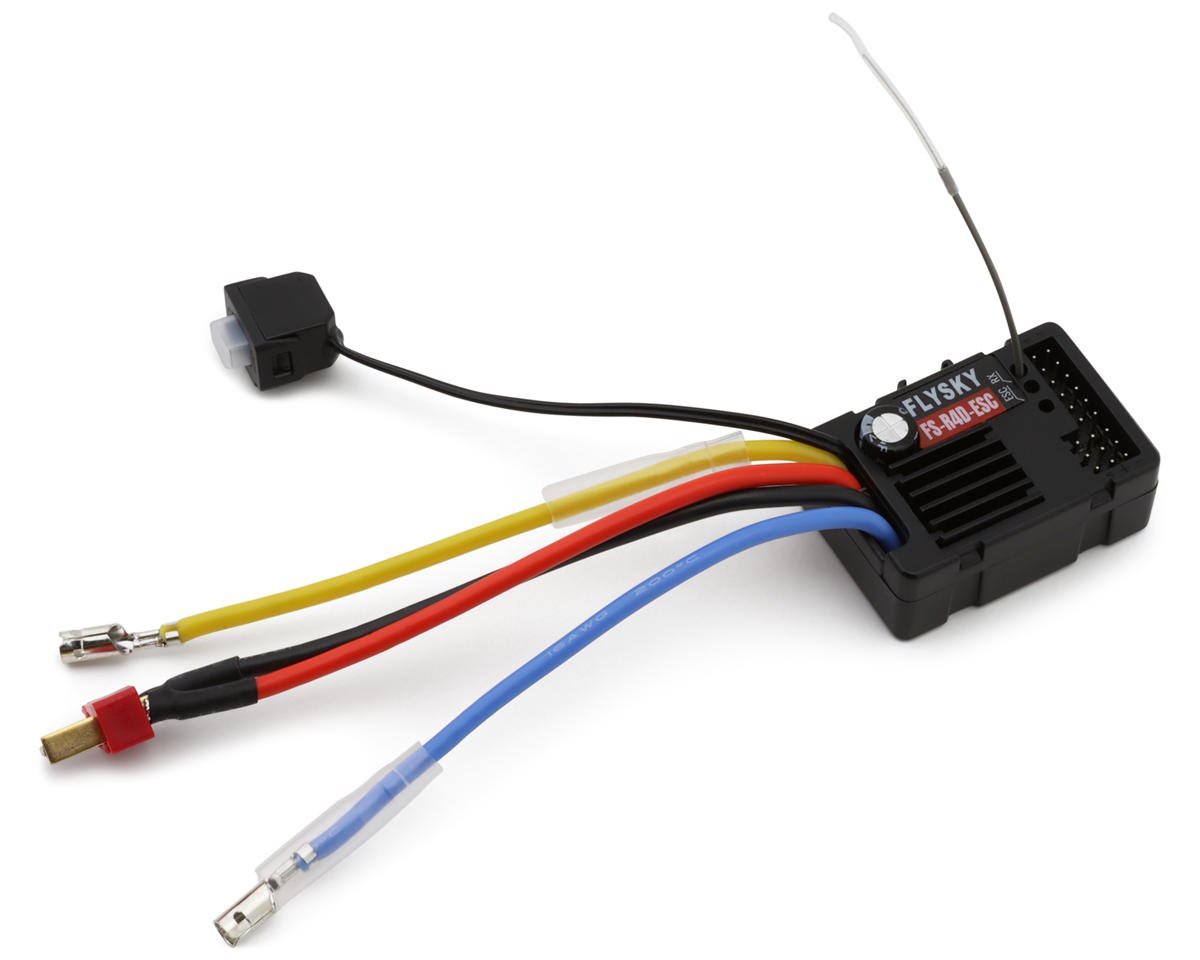 FSY-R4D-ESC FSY-R4D-ESC R4D 2-in-1 40A Brushed ESC & 4Ch Receiver w/ LED Controller
