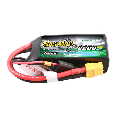 Gens Ace 223S35X6GT XT60 3S 11.1V G-Tech Smart Lipo Battery, 35C 2200mAh