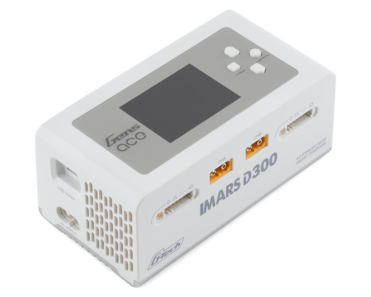 GEA300WD300-UW 300WD300-UW Imars D300 G-Tech Smart Dual AC/DC Battery Charger, 6S/16A/350W x2, White
