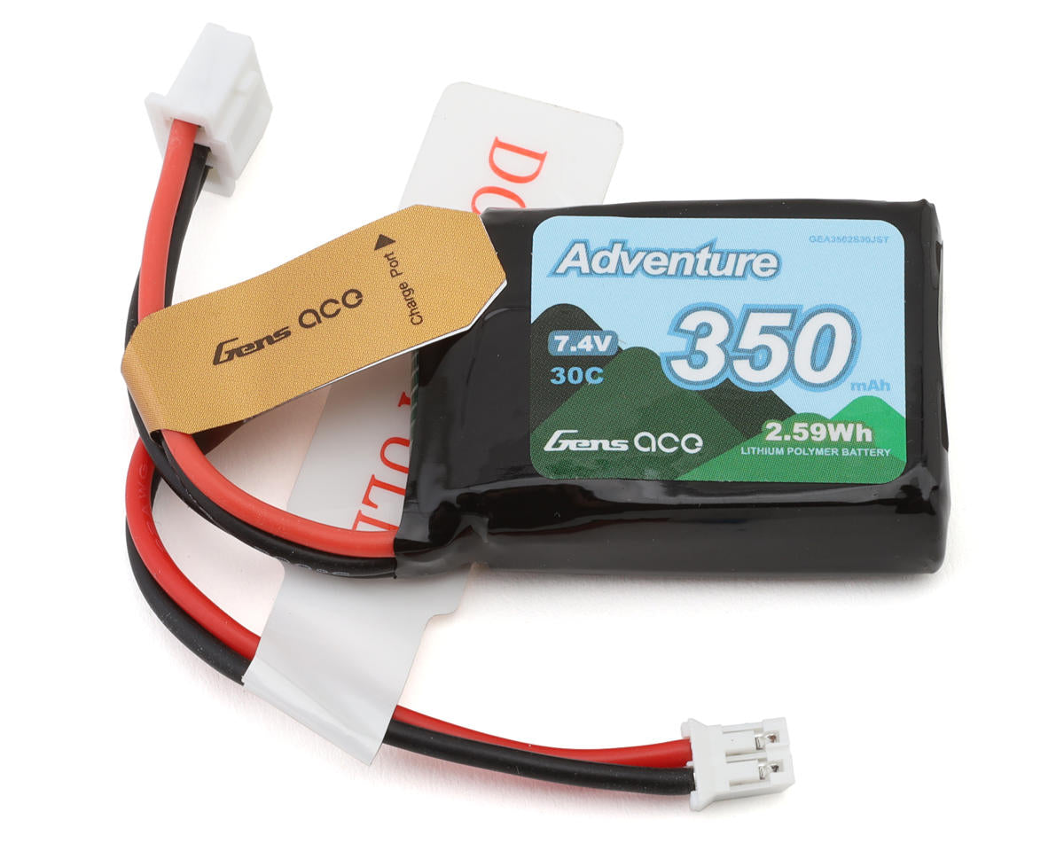 GEA3502S30JST 3502S30JST Gens Ace 2S Adventure LiPo Battery w/ JST Connector, 350mAh 30C, 3502S30JST
