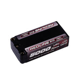 Redline 2.0 Shorty Hardcase LiPo Battery, 5mm Bullet, 7.4V 2S 5000mAh 140C