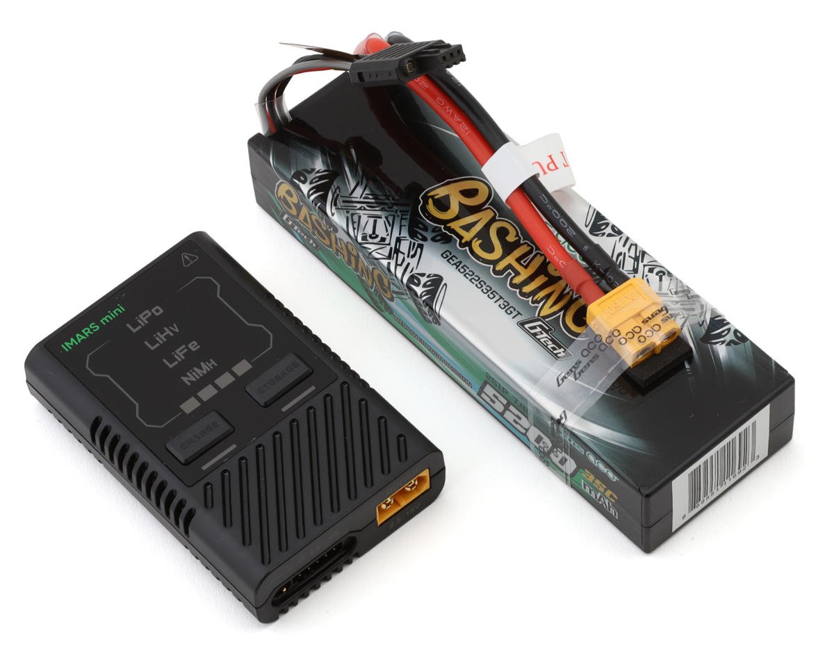 GEA60W2S5235GT 60W2S5235GT G-Tech Smart 2S Bundle w/ 2S 35C XT60 LiPo Battery, 5200mAh