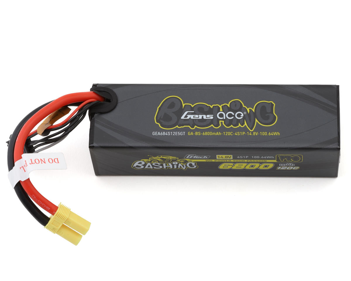 GEA684S12E5GT 684S12E5GT G-Tech Bashing 4S 14.8V LiPo Battery, 6800mAh 120C w/ EC5