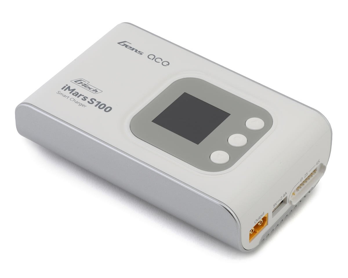 GEAS100-UW S100-UW Imars S100 G-Tech Smart AC Battery Charger, 6S/10A/100W, White
