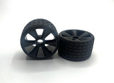 GRC142FB GRC142FB GR12 Type 12 Rubber 1/12 Front Tires, Black Wheel (2)