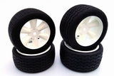 GRCGRC145W GRC145W G-Spec VTA Pre-Glued Tires, White (4)