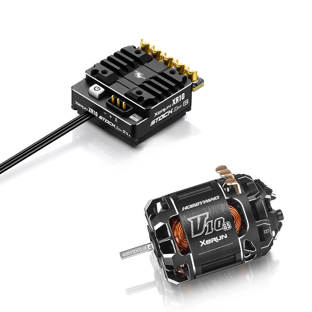 HWI30112404 30112404 XeRun XR10 Stock Spec G2 ESC & V10 G5 Motor Combo, 17.5T
