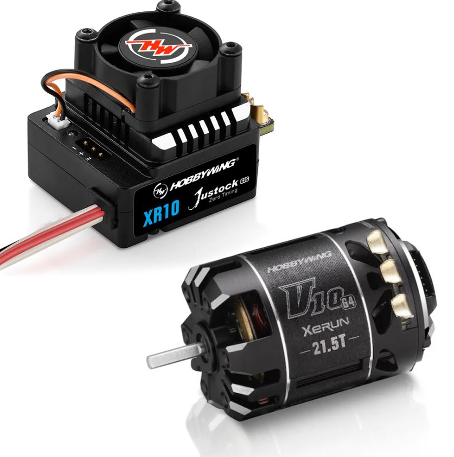 HWI38020394 38020394 XeRun XR10 Justock G3S ESC & G4 21.5T Brushless Motor Combo