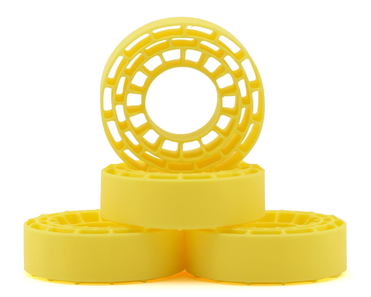 INJDGT-1064YE DGT-1064YE Silicone Tire Inserts, 1.0in 62-64mm, Firm/Yellow (4)