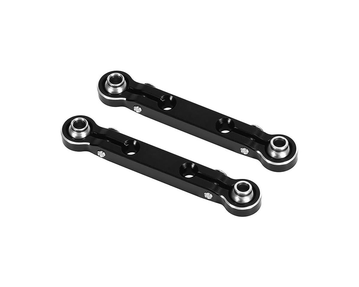 Losi NASCAR Aluminum Steering Links, Black (2)